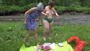 คลิปโป๊ Fat butt and juicy booty wash body art in the ice river period Lesbians behind the scenes period